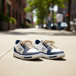 Zapatillas de Baloncesto Lona para Hombre, Ligeras, de Caña Baja, con Suela de Goma, Casuales, Combinables con Todo, Punta Redonda, con Cordones, a la Moda, Color Sólido - Product Image 2