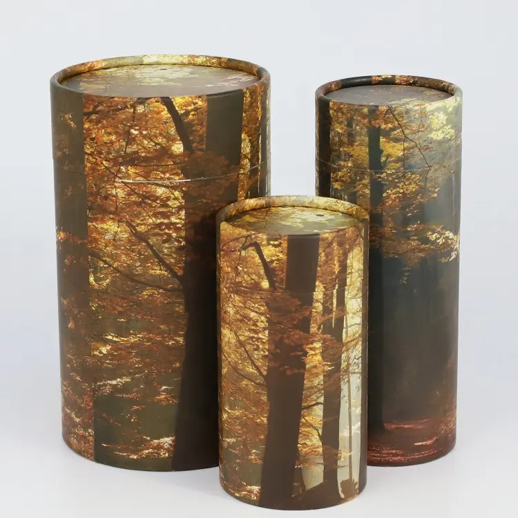 Biodegradable tree funeral supplies garden paper scatter tube cremation cinerary bird pet urns