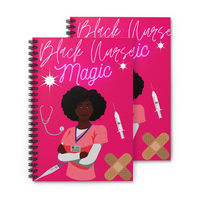Livres imprimés personnalisés reliure spirale fille noire papier ligné ligné infirmière agenda planificateur cahier