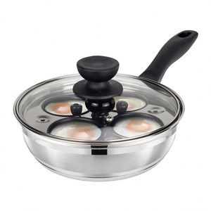 Cuisine à domicile cuisinière à gaz cuisinière à induction petit-déjeuner poêle à frire en acier inoxydable 304 fond <span class=keywords><strong>plat</strong></span> plateau à oeufs vapeur quatre trous - Product Image 4