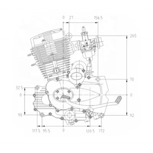 Ensemble de <span class=keywords><strong>moteur</strong></span> de moto CQJB <span class=keywords><strong>250cc</strong></span> <span class=keywords><strong>Lifan</strong></span> Engine Dirt Bike Bike Engine - Product Image 2