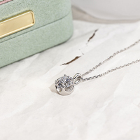 Pendentif diamant cultivé en laboratoire pendentif diamant solitaire avec certificat IGI pendentif collier diamant 18K
