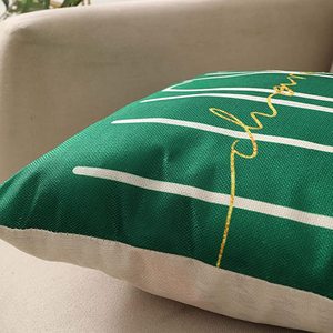 Housse de coussin <span class=keywords><strong>St</strong></span>. Patrick's Day personnalisée imprimée taie d'oreiller en <span class=keywords><strong>lin</strong></span> trèfle vert irlandais - Product Image 3
