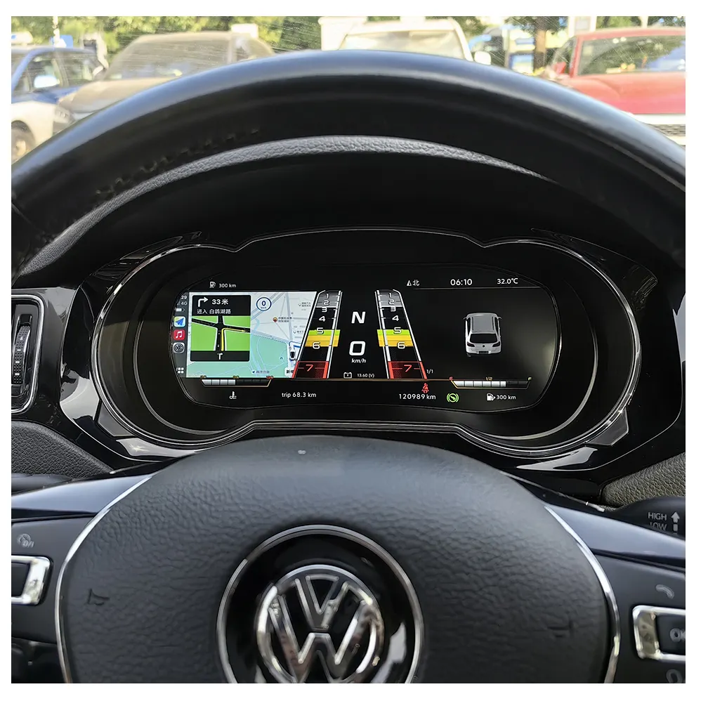 Quadro strumenti Full LCD per Volkswagen Jetta 2015-2018 PQ MQB VW CC Golf Sharan Passat Tiguan Scirocco EOS 10.5 schermo "12.3"