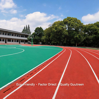 Système synthétique en PU intégral haute élasticité 13 mm, piste athlétique synthétique résistante à l'usure et aux intempéries pour stades scolaires, fabriqué en Chine