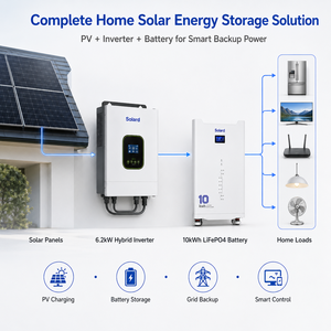 Convertisseur solaire hybride triphasé Solard 6,2 kW 51 Vdc, hors réseau/sur réseau, MPPT avec une efficacité de 90 % pour système de stockage d'énergie domestique - Product Image 2