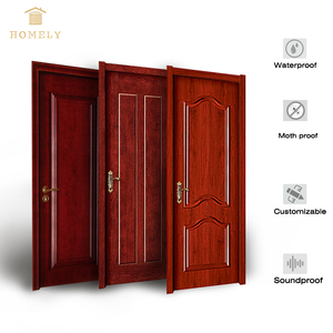 Duy nhất melamine ép nhiệt ép nhiều lớp PVC gỗ cửa nhà bếp cho container nội thất bằng gỗ giá rẻ hiện đại ngoài trời CN; zhe - Product Image 2