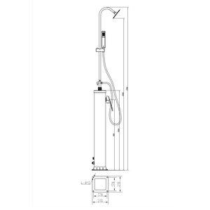 <span class=keywords><strong>Douche</strong></span> <span class=keywords><strong>solaire</strong></span> rectangulaire Offre Spéciale au bord de la <span class=keywords><strong>piscine</strong></span> <span class=keywords><strong>Douche</strong></span> <span class=keywords><strong>solaire</strong></span> en PVC avec tube en acier inoxydable et <span class=keywords><strong>douche</strong></span> de tête carrée - Product Image 2