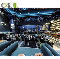 Moderne Nachtclub Bar Theke Sofa Lounge Möbel Nachtclub Innen architektur Shisha Bar Lounge Sitz kabine KTV Bank Couch