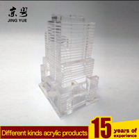 Modelos Arquitectónicos de Cristal Personalizados, Modelo 3D de Cristal K9, Modelos de Edificios de Acrílico para Regalos de Aniversario de Empresa