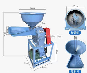 High Production Electric Tooth Claw Wheat Flour Making <b>Machine</b> Maize Corn Grinding <b>Machine</b> Motor for Coffee Bean Powder - Product Image 5