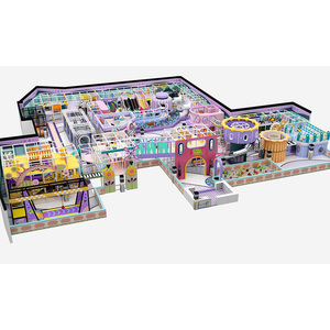 Équipement de terrain de jeu intérieur pour enfants, équipement de jeu souple intérieur, parc de trampolines intérieur, grand toboggan à vendre - Product Image 1