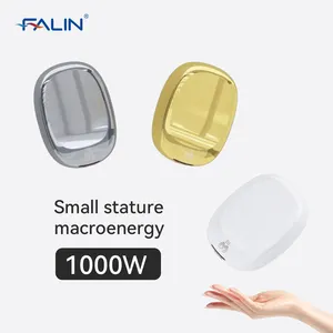 مجفف اليد الأوتوماتيكي FALIN بقوة 1000 واط بمحرك من دون فرشاة، أجهزة مجفف اليد النفاثة للحمامات الصغيرة من FALIN طراز 2501