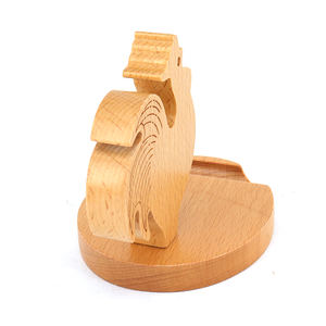 Support de téléphone en bois de hêtre en forme d'animal fait à la main, très vendu, pour la décoration de la maison, artisanat en bois délicat - Product Image 2