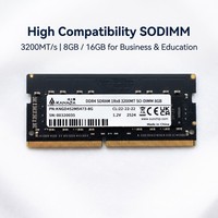Memoria RAM DDR4 de Alta Compatibilidad 3200MT/s para Portátiles, 8G 16G SODIMM, para Negocios y Educación