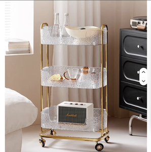 Carrito de Salón Transparente Profesional en Oferta, Estante de Almacenamiento Móvil de Alta Calidad para Salones de Belleza, Almacenamiento Conveniente para Peluquerías - Product Image 6