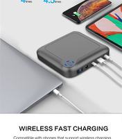 Chargeur portable sans fil 24000mAh 60W PD 3.0 USB C à charge rapide, batterie externe, bloc d'alimentation pour ordinateur portable