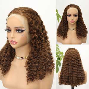 阿里巴巴热销供应商批发假发人发蕾丝正面13x4高清透明正面permruque生缅甸卷发女性假发 - Product Image 3