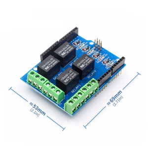 4 canali 5v relè Shield modulo quattro canali relè scheda di espansione relè scheda per <span class=keywords><strong>arduino</strong></span> UNO <span class=keywords><strong>R3</strong></span> <span class=keywords><strong>Mega</strong></span> <span class=keywords><strong>2560</strong></span> - Product Image 3