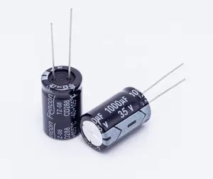 Condensador electrolitico de aluminio, 1000uf, 35v, para ingeniería de luz o optoelectrónica