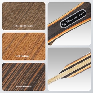 Technologie Boer Iron Knife Wood Ebony Dalbergia, plaque de fond de raquette de <span class=keywords><strong>tennis</strong></span> de table à cinq couches, type de contrôle défensif, technologie 5 couches - Product Image 5
