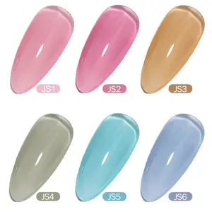2022 manufacturers direct transparent color jelly glue 7.5ml removable uv gel nail polish