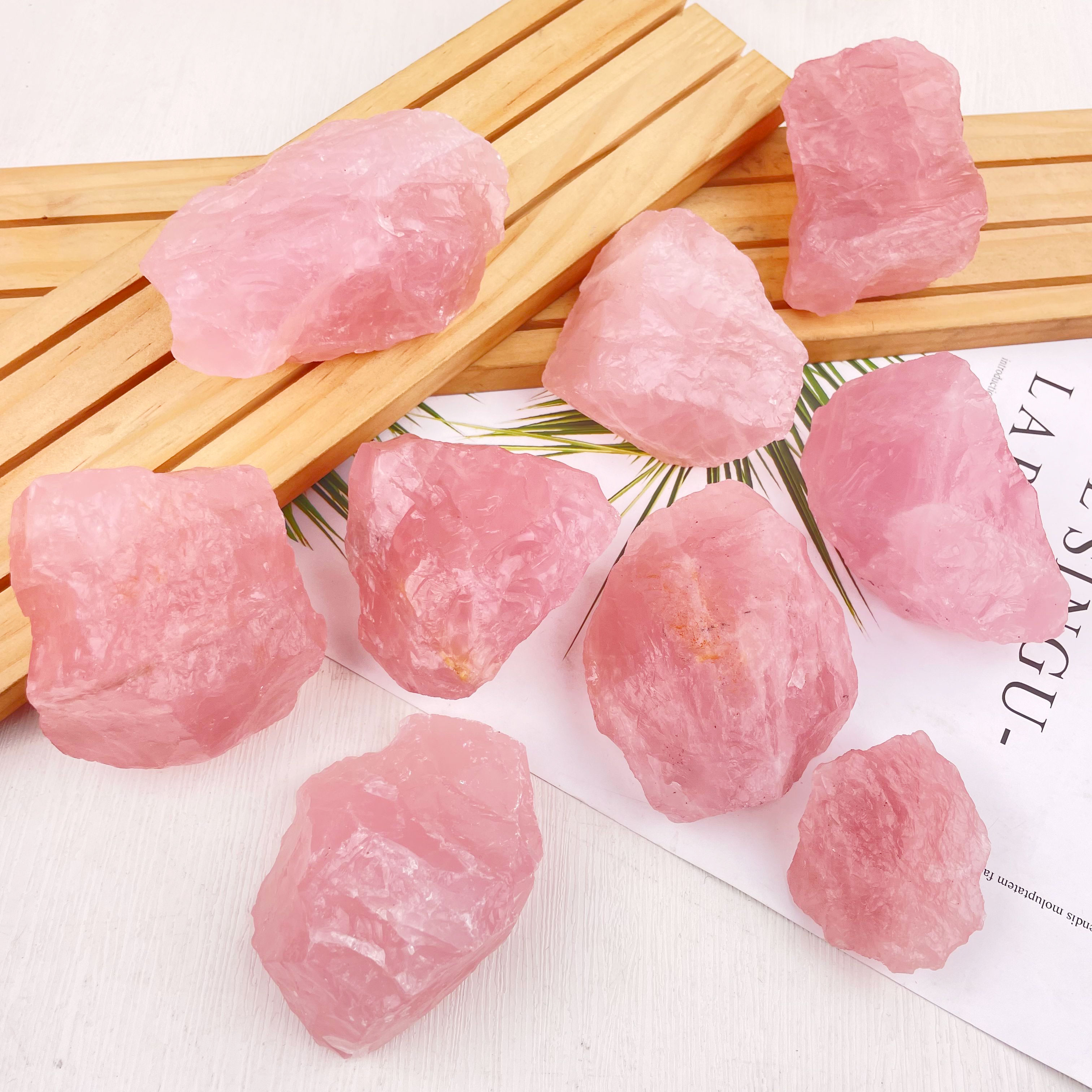 Pietra grezza di quarzo rosa