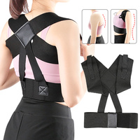 Correcteur de posture dorsal réglable avec sangle intégrée, ceinture de soutien des épaules respirante, attelle dorsale supérieure pour adolescents et adultes en formation