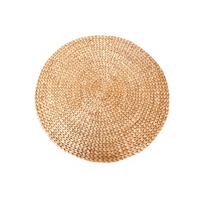 Alfombra Artesanal CANDANI D100 de Jacinto de Agua, Tejida Naturalmente, Ecológica, Estilo Boho, para Sala de Estar, Dormitorio, Decoración del Hogar, Venta al por Mayor