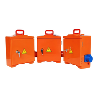 Boîte de distribution industrielle 16A 3 pôles, interrupteur principal DZ15, boîtier ABS étanche IP54, sortie monophasée 220V, 20 prises