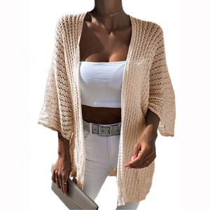 Merchandising multicolore in Stock maglione estivo lavorato a <span class=keywords><strong>maglia</strong></span> a maniche lunghe giacca da <span class=keywords><strong>donna</strong></span> Cardigan da <span class=keywords><strong>donna</strong></span> - Product Image 1
