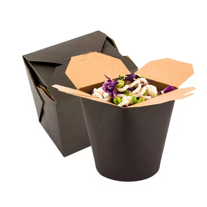 Caja de Papel Cuadrada Recubierta, Impermeable, con Laminado Mate, Desechable, Ecológica, para Alimentos, Fideos, Comida para Llevar, <span class=keywords><strong>Sushi</strong></span> - Product Image 4