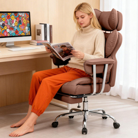 Chaise de bureau de direction ergonomique à dossier haut, confortable et de haute qualité, avec repose-pieds, pour manager et salle de conférence