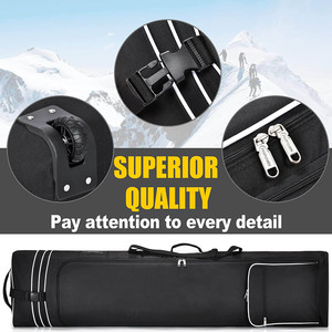 Factory Customized Rolling Double Padded Snowboard Ski Duffel Carry <b>Bag</b> Padded Ski Snowboard <b>Bag</b> <b>with</b> <b>Wheels</b> for Air Travel - Product Image 5