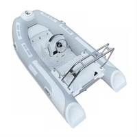 Bateau pneumatique rigide en fibre de verre certifié CE de 11 pieds (3,3 m) à 3,4 m, avec coque en Hypalon/PVC, pour la pêche