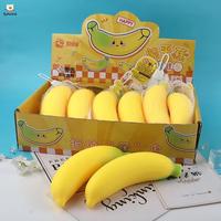 2026 Juguete de Descompresión Creativo para Niños, Simulación de Plátano Musical, Juguete Antiestrés de Frutas para Apretar con la Mano, Artefacto de Ventilación para Aliviar el Estrés