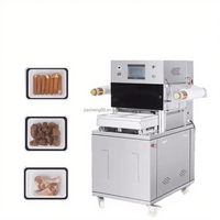 Machine d'emballage sous vide Scellant de plateau sous atmosphère modifiée pour aliments viande poisson repas prêt Remplissage de gaz d'azote Traysealer