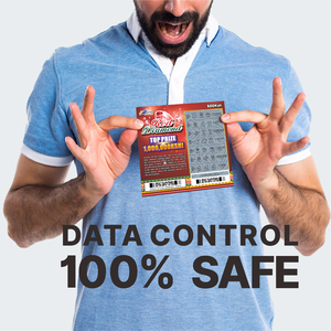 Boleto de Lotería Rasca y Gana de Alta Calidad, Impresión Digital con Datos Variables de Seguridad y Diseño Personalizado Gratuito - Product Image 5