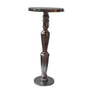 Modern 89cm Round Cast Aluminium <b>Table</b> with Rough Nickel Finish Home Decor Furniture for Living Room - Product Image 1