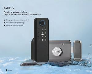 บูลล็อคพร้อมระบบจดจำลายนิ้วมือและปลดล็อกระยะไกลสำหรับประตู<span class=keywords><strong>ล็อค</strong></span>อัจฉริยะกันน้ำสำหรับใช้งานกลางแจ้ง - Product Image 4