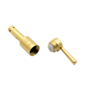 Mira Láser Roja de Calibre .22 con Alcance de 5-100 Yardas, Construcción de Latón Chapado en Oro Sin Aumento - Product Image 5