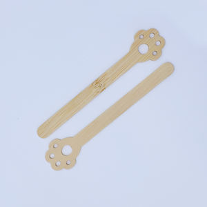 Bâtonnets de glace en bambou en forme de patte de <span class=keywords><strong>chat</strong></span> mignons, sans plastique, biodégradables, pour les glaces maison - Product Image 2