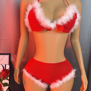 Weihnachten <span class=keywords><strong>Sexy</strong></span> Dessous Frau Unterwäsche Transparente Spitze Zweiteiler Erotische Unterwäsche <span class=keywords><strong>Sexy</strong></span> Dessous Sex Kostüme Frauen Bodys - Product Image 1