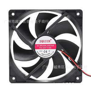 พัดลมระบายความร้อน Sqgiun 120 มม. แบบ DC ขนาด 120x120x25 มม. 24V พัดลมแบบแกนสำหรับอุตสาหกรรม สำหรับระบายความร้อนของเครื่องจักร - Product Image 4