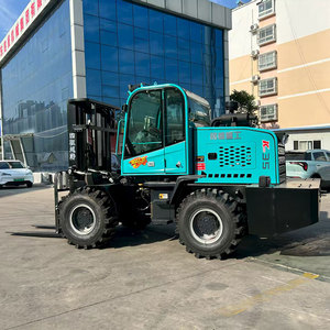 Carretilla elevadora todoterreno hidráulica articulada de radio de giro pequeño diésel 3,5 T 4WD de alta calidad para todos los terrenos ásperos - Product Image 6