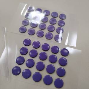 Almohadillas Adhesivas Redondas Rojas para Ratón, Patines de Ratón Universales de Vidrio, PTFE Antideslizante, <span class=keywords><strong>Pies</strong></span> de Ratón con Puntos Pequeños - Product Image 4