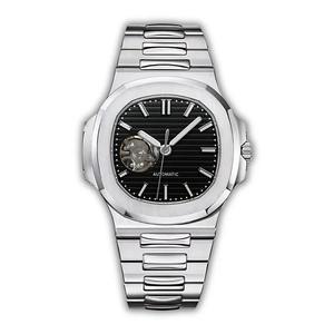 Reloj deportivo mecánico automático de acero inoxidable con logotipo S modificado para hombre, 41MM, movimiento Seiko NH35, cristal de zafiro, resistente al agua - Product Image 5