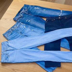 Pantalones Vaqueros de Mezclilla Personalizados para Mujer, Hechos de Algodón para Adultos, Invierno y Primavera - MOQ 130, Precio FOB $2.80-5.80/Pieza con Soporte de Envío - Product Image 3