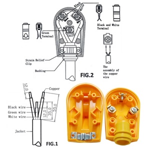 ETL/NEMA TT-30R US 125V 2極<span class=keywords><strong>3</strong></span>ピン RV交換用プラグ 30A 電気アングルソケット 旅行用トレーラー/産業用 - Product Image 6