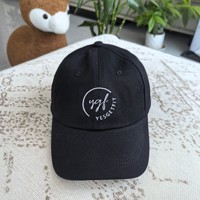 Gorra de Béisbol de Algodón con Logotipo Personalizado Bordado, Estilo Dad Hat de 6 Paneles, sin Estructura, Visera Curva, Ajustable con Hebilla Metálica, para Senderismo